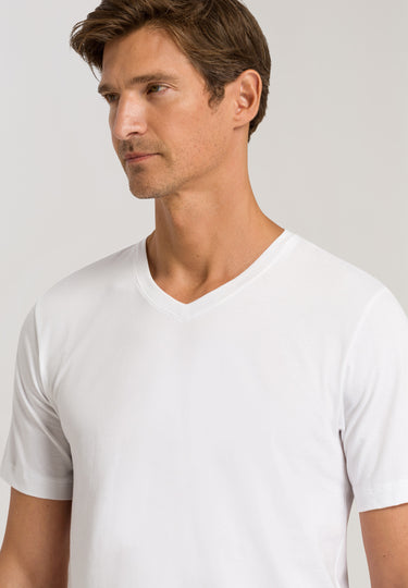75051 Living Shirts Short Sleeve V-Neck Shirt - 101 White